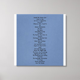 Dream Tremendous Canvas Afdruk