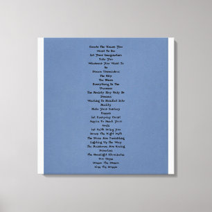 Dream Tremendous Canvas Afdruk