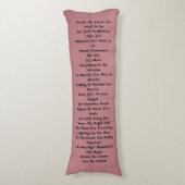 Dream Tremendous Lichaamskussen (Voorkant Verticaal)