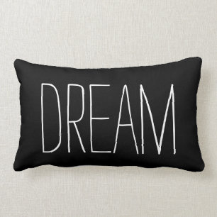 Dream Typography Black and White Trendy Quote Kussen