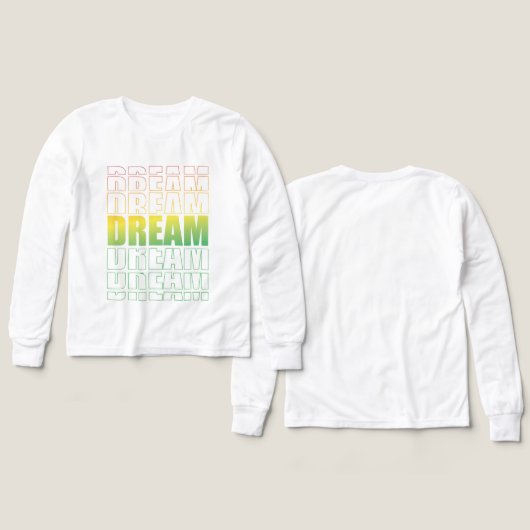 Dream Typography – Gradient Aesthetic Motivational (Voorkant /achterkant)