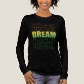 Dream Typography – Gradient Aesthetic Motivational Tri-Blend Shirt (Voorkant)