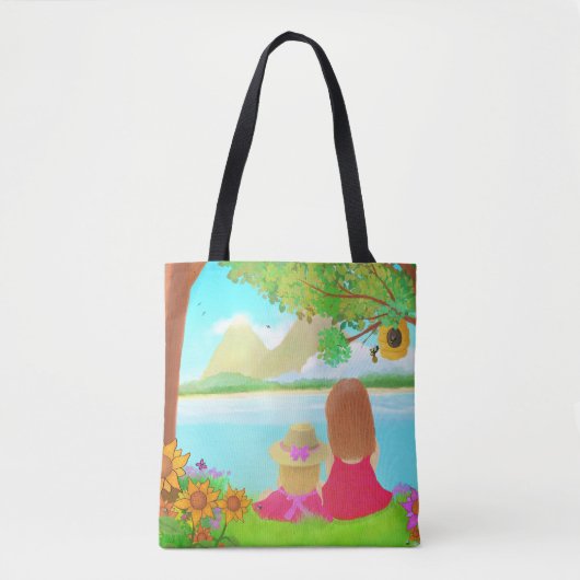 Dream Uitzicht Canvas tas (Voorkant)
