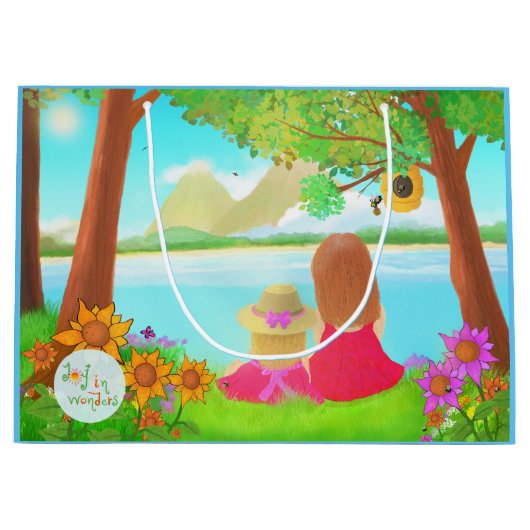 Dream Uitzicht Gift Bag Groot Cadeauzakje (Voorkant)