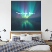 Dream Under the Stars - Gepersonaliseerde Aurora-s Canvas Afdruk (Insitu (Slaapkamer))