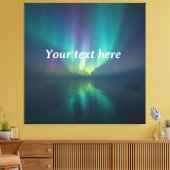 Dream Under the Stars - Gepersonaliseerde Aurora-s Canvas Afdruk (Insitu (Woonkamer))