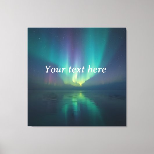 Dream Under the Stars - Gepersonaliseerde Aurora-s Canvas Afdruk (Voorkant)