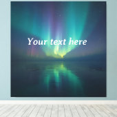Dream Under the Stars - Gepersonaliseerde Aurora-s Canvas Afdruk (Insitu (Houten vloer))