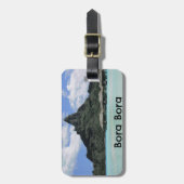 Dream Vacation Bora Bora Tahiti Atoll Formation Bagagelabel (Voorkant verticaal)
