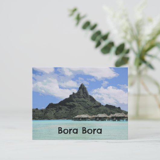 Dream Vacation Bora Bora Tahiti Atoll Formation Briefkaart (Staand voorkant)