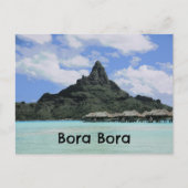 Dream Vacation Bora Bora Tahiti Atoll Formation Briefkaart (Voorkant)