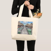 Dream Vacation Bora Overwater Bungalows Grote Tote Bag (Voorkant (product))