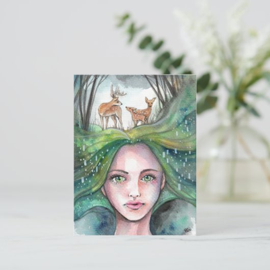 Dream van de Bossen Briefkaart (Staand voorkant)