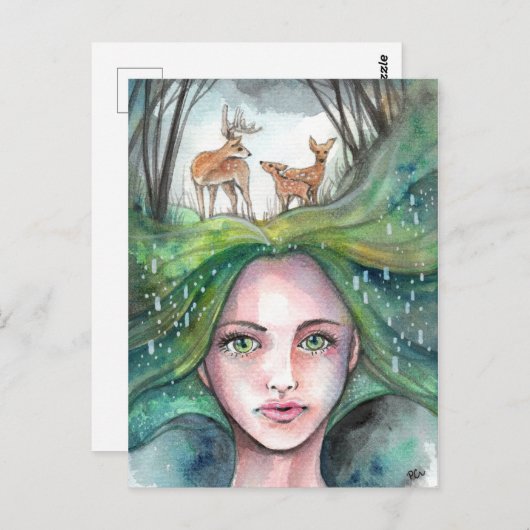 Dream van de Bossen Briefkaart (Voorkant / Achterkant)