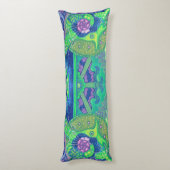 Dream van de volle maan, surrealisme, zeemeerminne lichaamskussen (Achterkant (Verticaal))