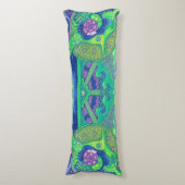 Dream van de volle maan, surrealisme, zeemeerminne lichaamskussen (Voorkant Verticaal)