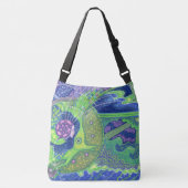 Dream van de volle maansurrealistische kunstfantas crossbody tas (Voorkant)