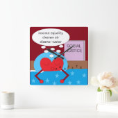 Dream van een betere wereld: vierkante klok (Huis)