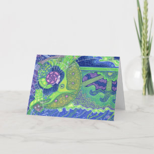 Dream van het volle maan wenskaart kaart