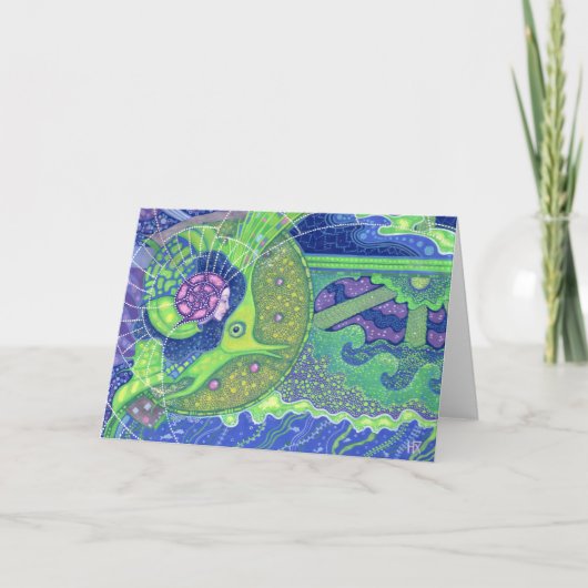 Dream van het volle maan wenskaart kaart (Voorkant)