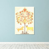 Dream van Nebuchadnezzar uit de Bijbel Canvas Afdruk (Insitu (Houten vloer))