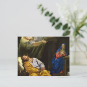 Dream van Sint-Joseph van Philippe de Champaigne Briefkaart (Staand voorkant)