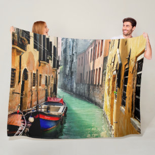 DREAM VAN VENICE Large Fleece Blanket Deken