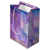 Dream Violet Collage Decoupage Wrapping Paper Medium Cadeauzakje (Voorkant Gekanteld)