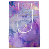 Dream Violet Collage Decoupage Wrapping Paper Medium Cadeauzakje (Achterkant)