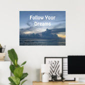 Dream vision board op maat digitaal poster (Thuiskantoor)