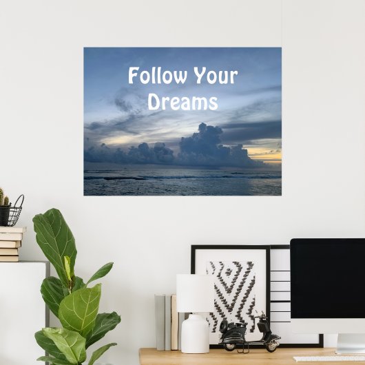 Dream vision board op maat digitaal poster (Thuiskantoor)