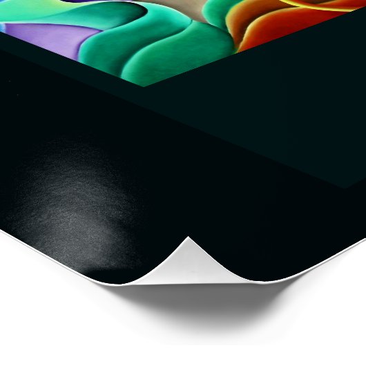 'Dream Vortex' Glanzend Poster (Hoek)