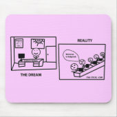 Dream vs Reality - Werken in IT Muismat (Voorkant)