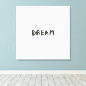 Dream Wall Art Print – Inspirational Minimalist (Insitu (Houten vloer))