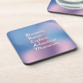 DREAM WallArt: ontdek het avontuur van Roam Explor Bier Onderzetter (Linkerzijde)