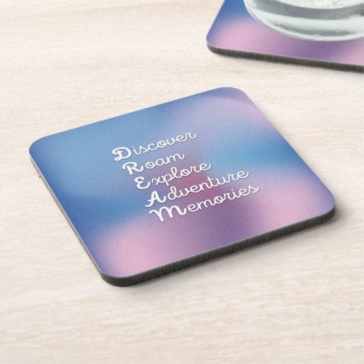 DREAM WallArt: ontdek het avontuur van Roam Explor Bier Onderzetter (Linkerzijde)