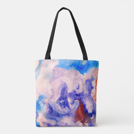 Dream Waterverf Art Tote Bag (Achterkant)