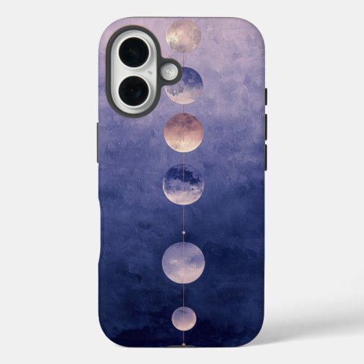 Dream Waterverf Moon Fasen Telefoonhoes Case-Mate iPhone Case (Achterkant)
