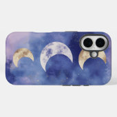 Dream Waterverf Moon Phase Telefoonhoes Case-Mate iPhone Case (Achterkant (horizontaal))