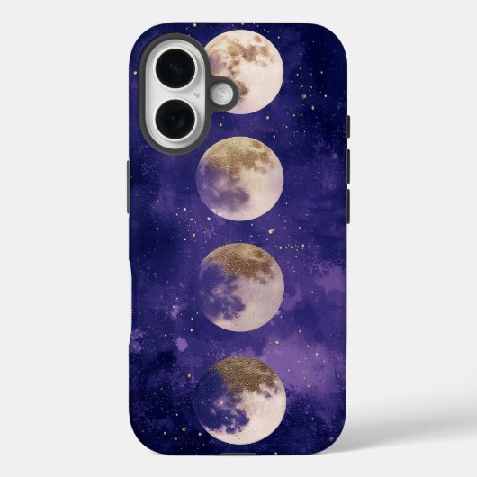 Dream Waterverf Moon Phase Telefoonhoes Case-Mate iPhone Case (Achterkant)