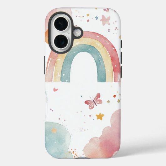 Dream Waterverf Rainbow Whimsy Telefoonhoesje Case-Mate iPhone Case (Achterkant)