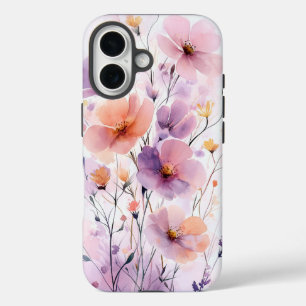 Dream Waterverf Wildflower Harmony Telefoonhoesje iPhone 16 Hoesje