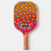 Dream Wave Festival - Warm Candy Rain Pickleball Paddle (Voorkant)