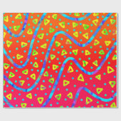 Dream Wave Festival - Warm Snoep Rain Cadeaupapier (Vlak)