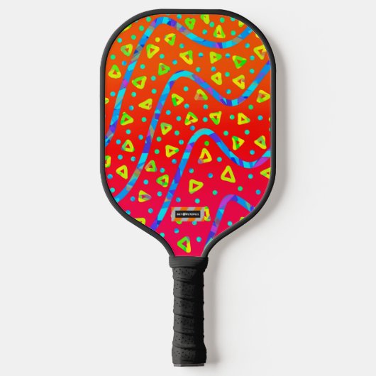 Dream Wave Festival - Warm Snoep Rain Pickleball Paddle (Voorkant)