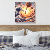 Dream Weaver's Journey: Fantasy-luchtballonnen Canvas Afdruk (Insitu (Slaapkamer))