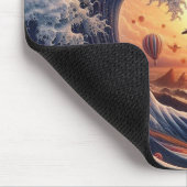 Dream Weaver's Journey: Fantasy-luchtballonnen Muismat (Hoek)