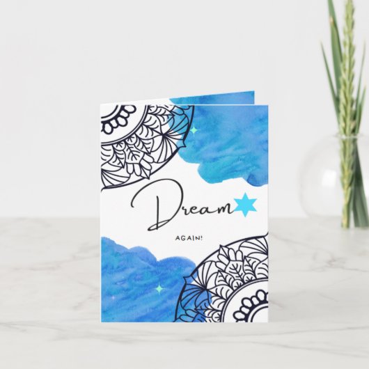 Dream Wenskaart, kleine, 4 x 5,6-inch gevouwen kaa Kaart (Voorkant)