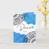 Dream Wenskaart, kleine, 4 x 5,6-inch gevouwen kaa Kaart (Gele Bloem)