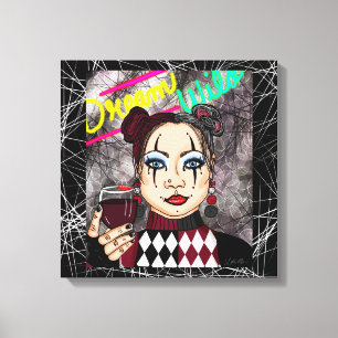 Dream Wild Gothic Girl Canvas Afdruk